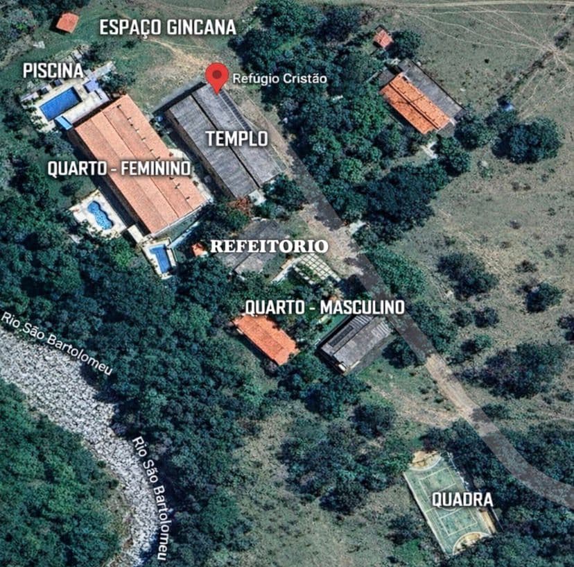 Mapa interno da chácara